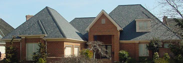 Brown roof on home