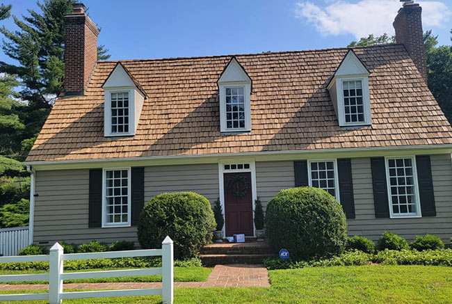 Gray metal roof