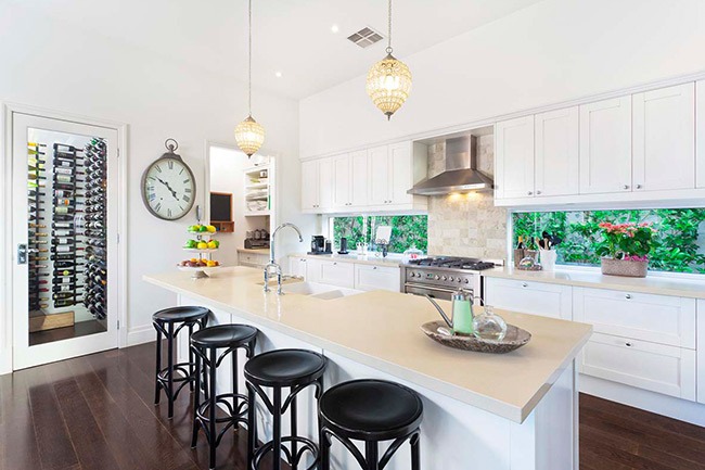 Kitchen after a remodel