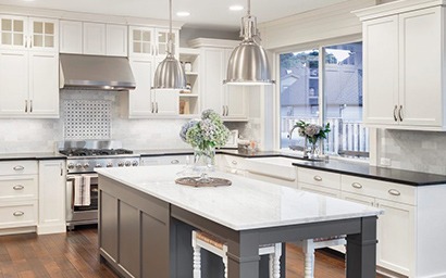 Beautiful modern kitchen after remodel