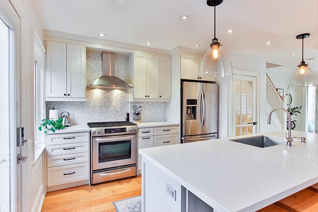 Beautiful modern kitchen after remodel