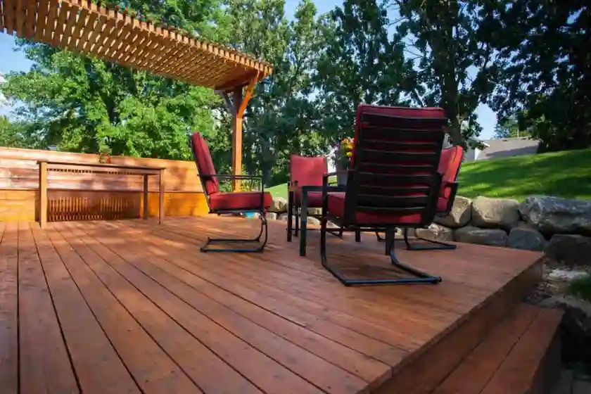 wooden deck
